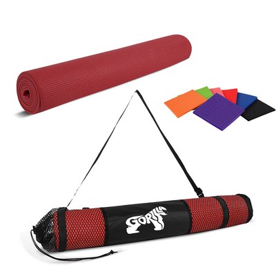 Pvc Yoga Mat And Carrying Bag