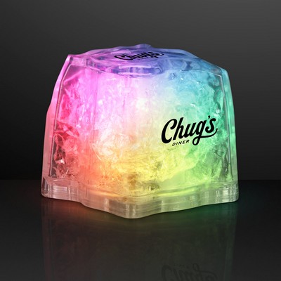 Multicolor LED Drink Lights, Flashing Blinky Ice Cubes - PRINTED