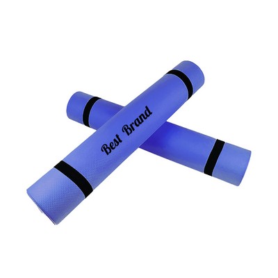 Yoga Mat with Black Straps