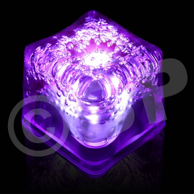 Purple Lited LED Ice Cube(Blank)