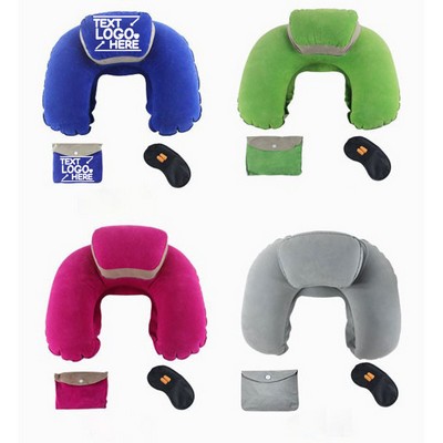 Pillow Eye Mask Earplugs Cloth Bag Set
