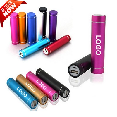 2200mAh Portable Rechargeable Cylinder Power Bank