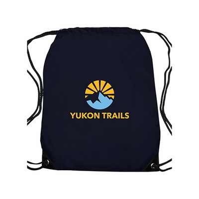 The Traveler Drawstring Backpack (2 Color Imprint)