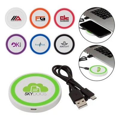 Ultra-Slim Round Qi Wireless Charging Pad