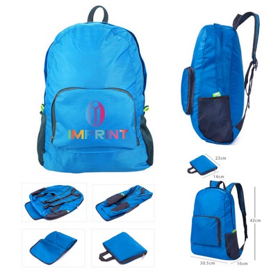 Reflective Polyester Drawstring Backpack