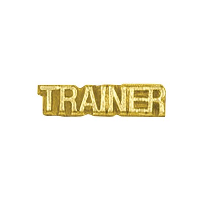 Trainer Chenille Lapel Pin