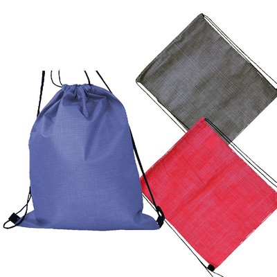 Criss Cross NW Blank Drawstring Backpack