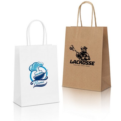 Natural Kraft Paper Shopper Tote Bag Medium