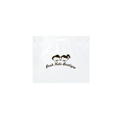 Die Cut Fold-Over Reinforced Plastic Bag (16"x13")