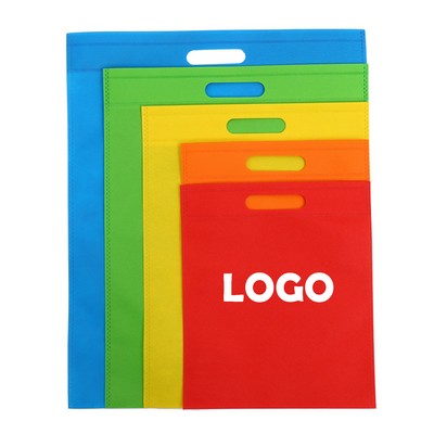 Flat Top Die Cut Non Woven Grocery Bag (25 X 35 CM)