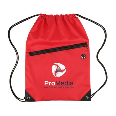 Nylon Drawstring Backpack