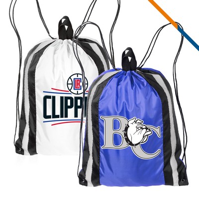 Vania Reflector Drawstring Backpacks