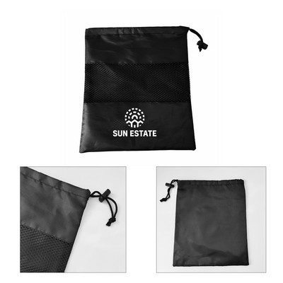 Drawstring Backpack with Pocket