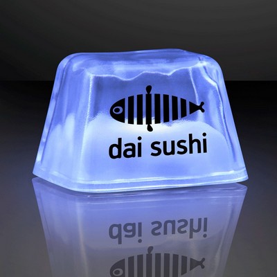 Glacier Blue Light Up Inspiration Ice Cubes, Patent #D650,121 - PRINTED