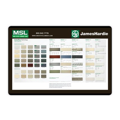 Hard Surface Recycled Counter Mat w/Recycled Backing (12"x18"x1/8")