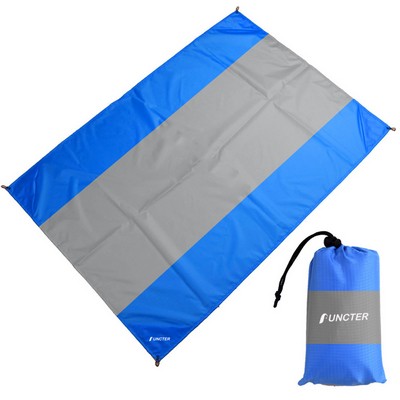 82.74 x 118.2" Large Sand Free Beach Mat Travel Pocket Blanket