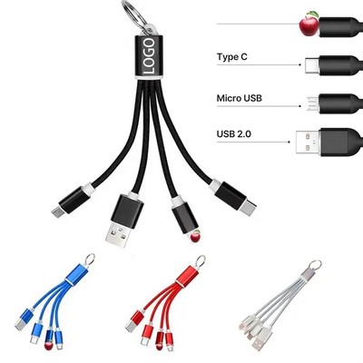 Multi Keychain 3" 1 Charging Cable