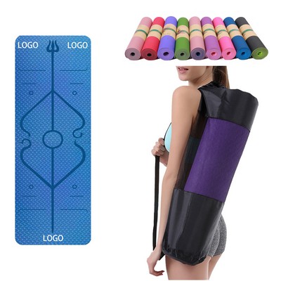 Tpe Thickening Yoga Position Line Fitness Non-Slip Mat