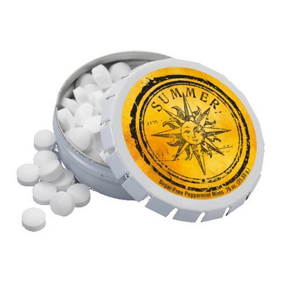 2 1/8" Large Round Push Tin with Mints