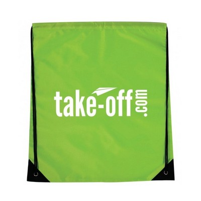 Custom Drawstring Backpack w/ Reinforced Corners