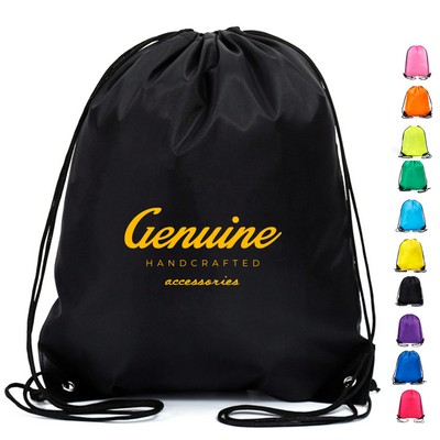 Polyester Workout Drawstring Backpack