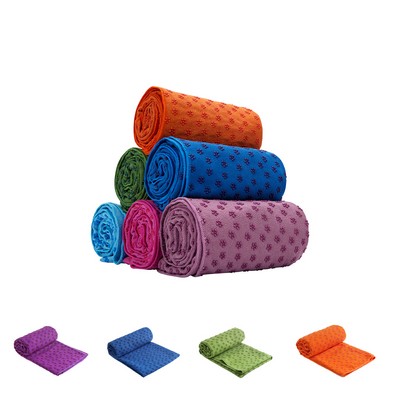 Non-Slip Yoga Towel with Black Mesh Bag