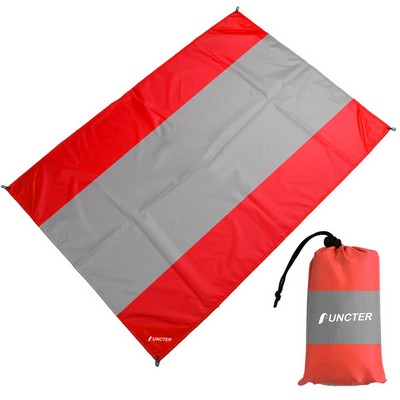 78.8 x 82.74" Large Sand Free Beach Mat Travel Pocket Blanket