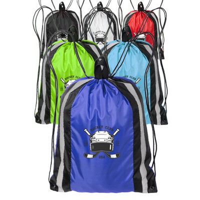 Alias Large Reflector Drawstring Backpacks
